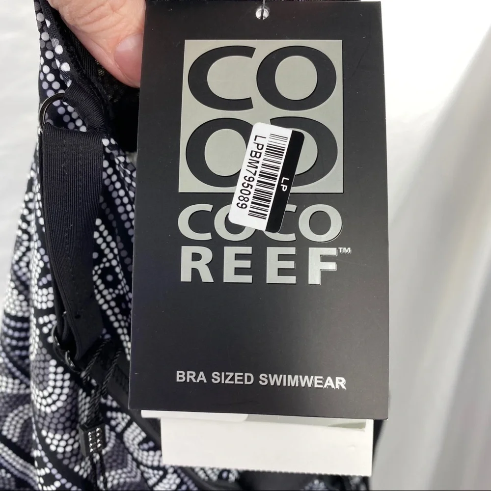 Coco Reef Pacific Stone Black & Gray Tankini 32C